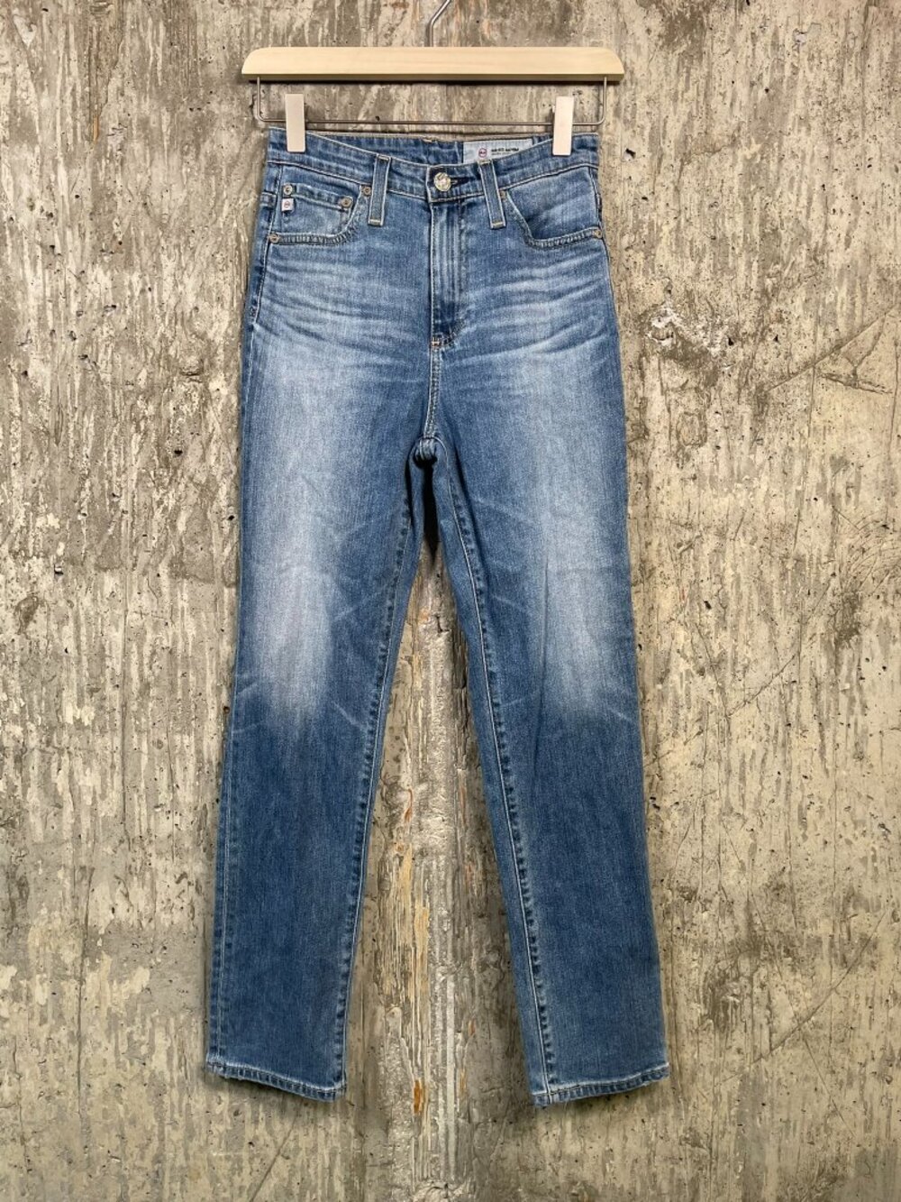AG ADRIANO GOLDSCHMIED Women's Phoebe High Rise Straight Leg Jeans Size 24R
